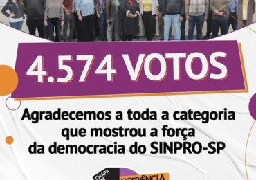 Sinpro Campinas parabeniza nova diretoria eleita do Sinpro-SP