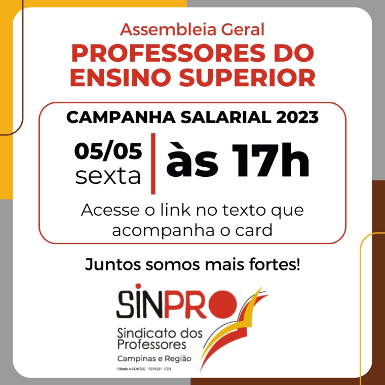 Última chamada para a Assembleia do Ensino Superior nesta sexta (5/5)