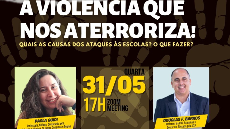 Diretora do Sinpro Campinas participa hoje de debate sobre ataques nas escolas