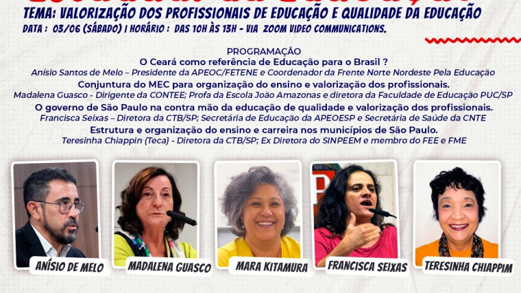 CTB São Paulo abre inscrições para o 2° Encontro Estadual da Educação