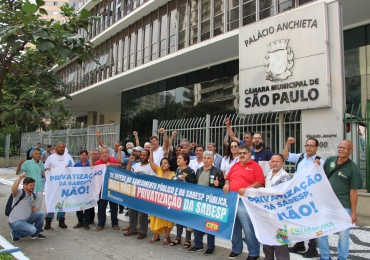 Liderada por sindicato, luta contra a privatização da Sabesp avança em SP
