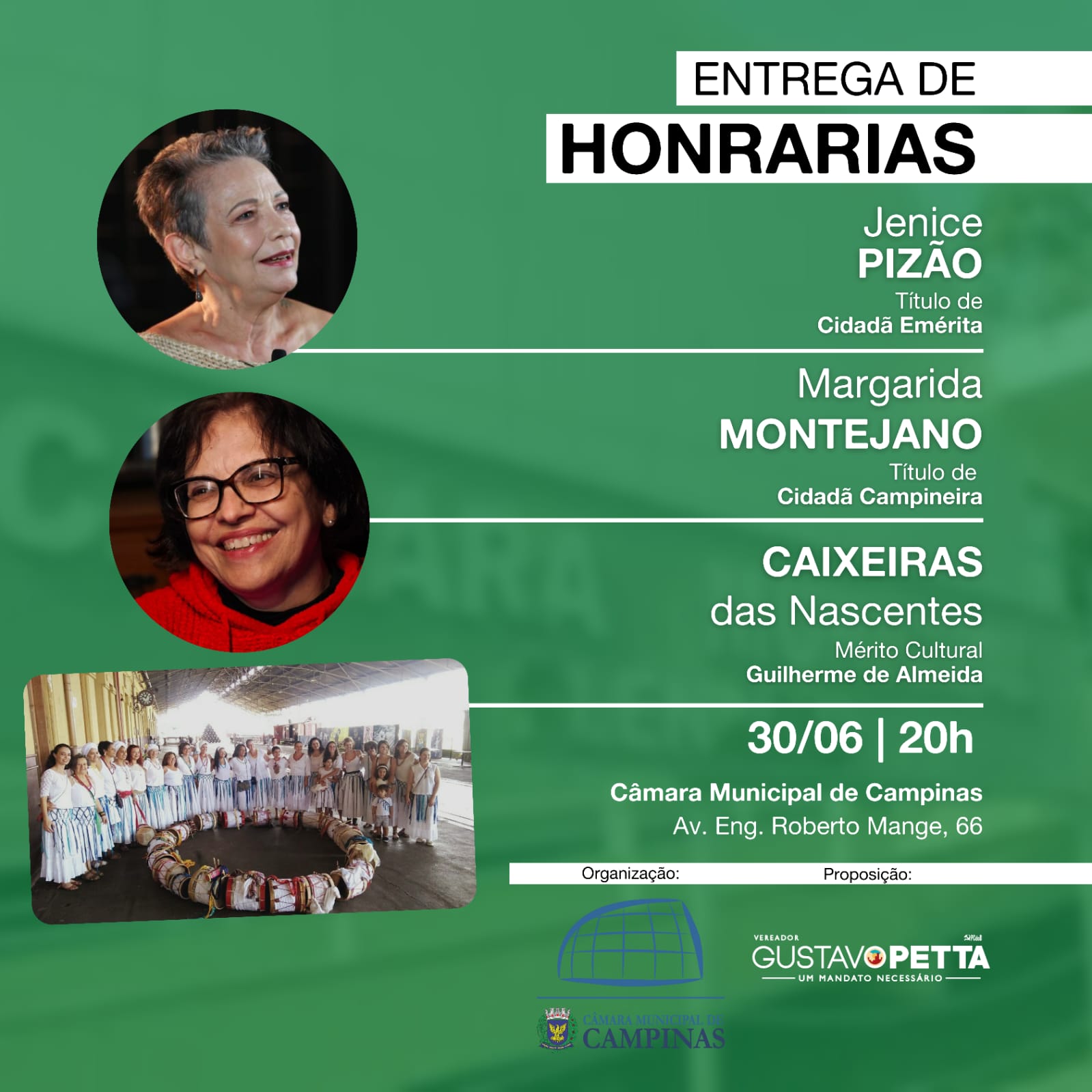 Jenice Pizão, ex-diretora do Sinpro Campinas, recebe título de Cidadã Emérita nesta sexta
