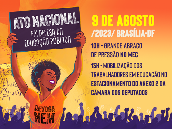 Ato Nacional em Defesa da Educação Pública acontece nesta quarta em Brasília
