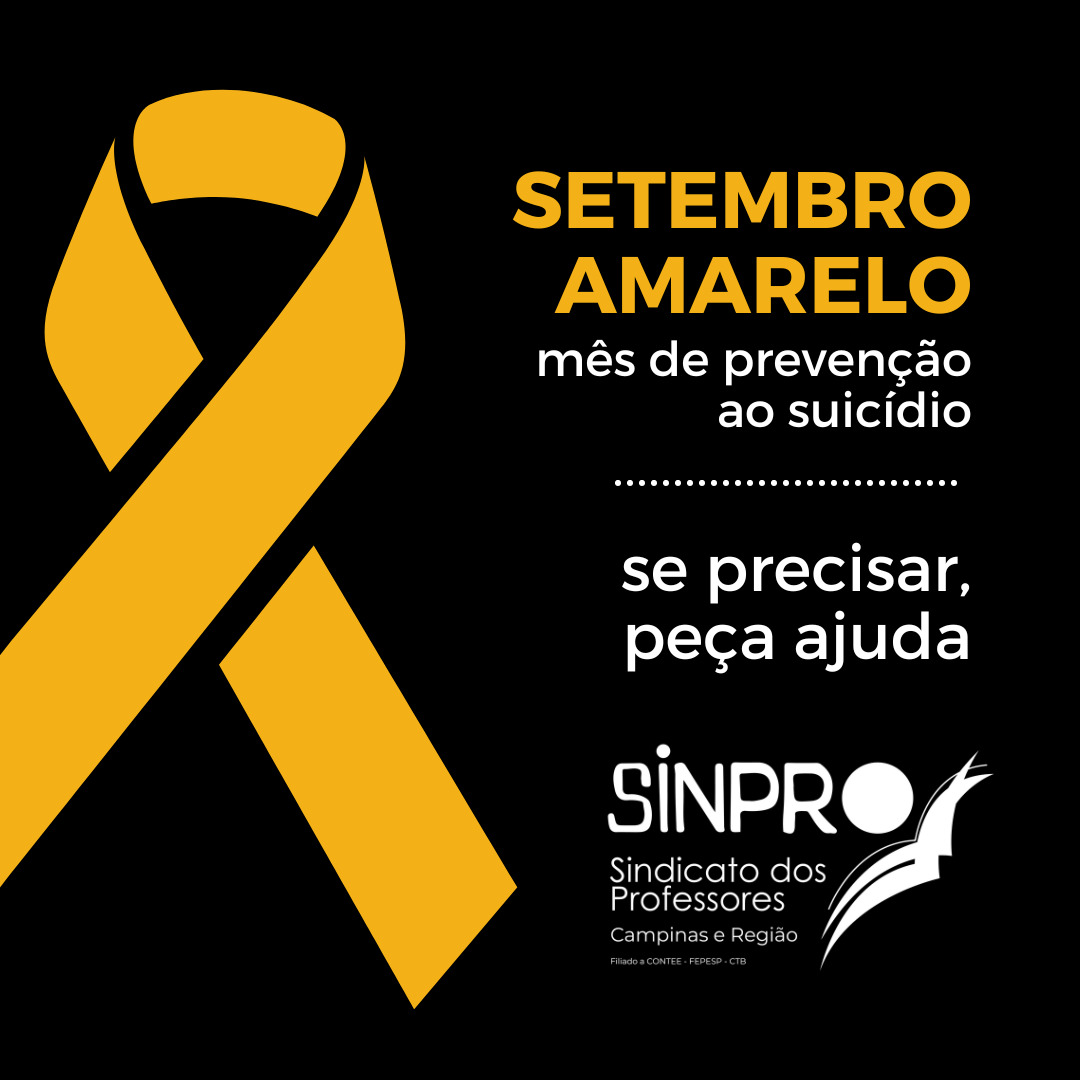 Setembro Amarelo: movimento sindical apoia campanha de prevenção ao suicídio