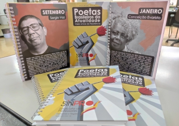 Agenda 2024 do Sinpro Campinas e Região homenageia poetas brasileiros da atualidade