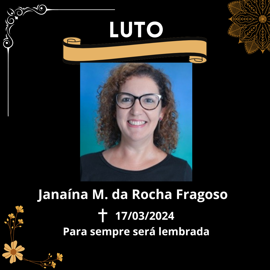 Nota de pesar pelo falecimento da professora Janaína Fragoso