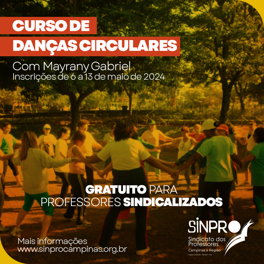 Sinpro Campinas abre inscrições para curso gratuito de Danças Circulares