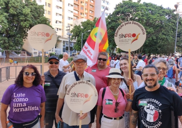 Sinpro participa do ato de 1º de Maio em Campinas