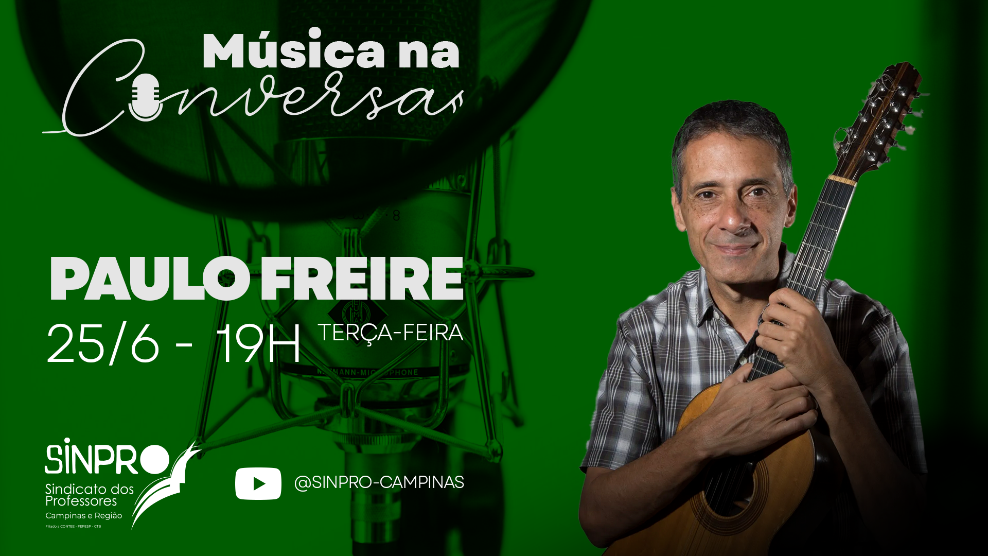 Violeiro Paulo Freire é o entrevistado do programa “Música na Conversa” nesta terça (25/6)