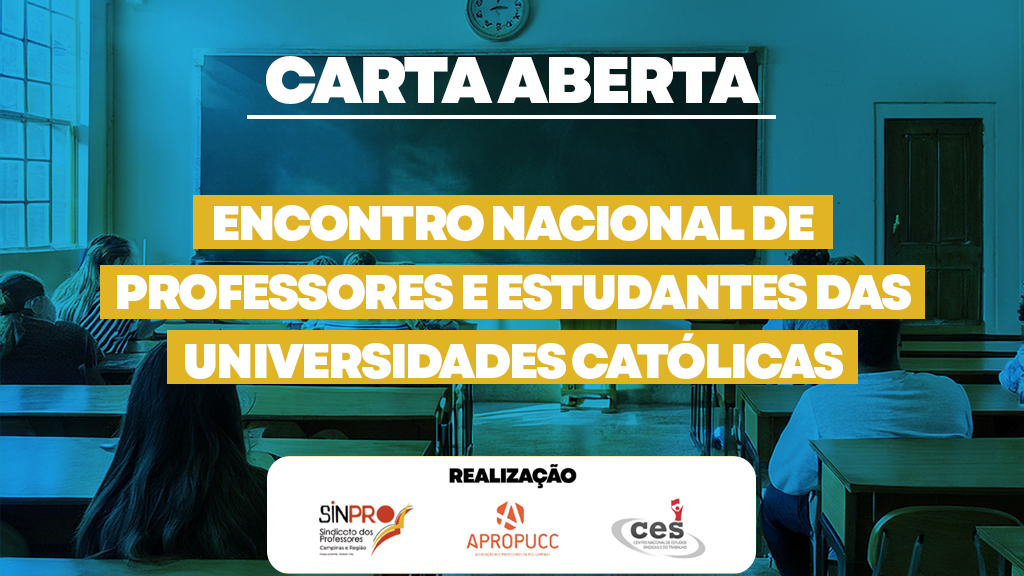 Carta Aberta do Encontro Nacional de Professores e Estudantes das Universidades Católicas