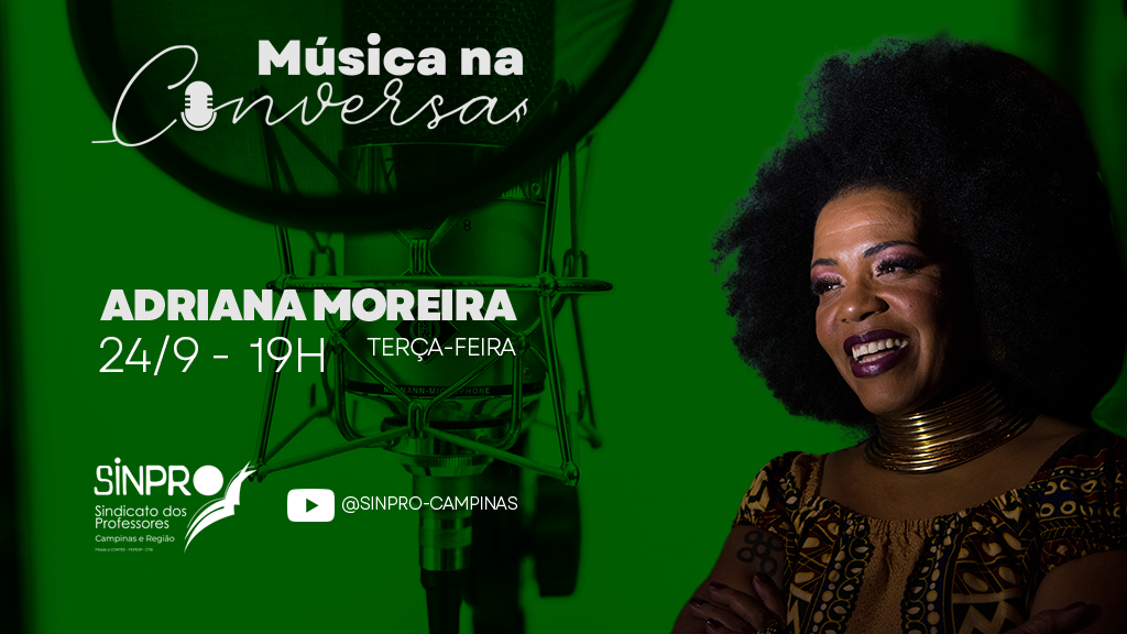 Adriana Moreira é a entrevistada do “Música na Conversa” nesta terça (24/9)