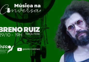 Música na Conversa: Breno Ruiz será o entrevistado desta terça-feira (29)