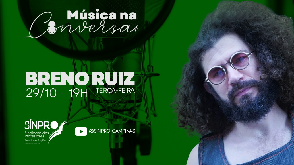 Música na Conversa: Breno Ruiz será o entrevistado desta terça-feira (29)