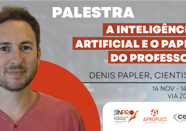 Palestra com Denis Plapler reflete sobre desafios do professor frente à Inteligência Artificial